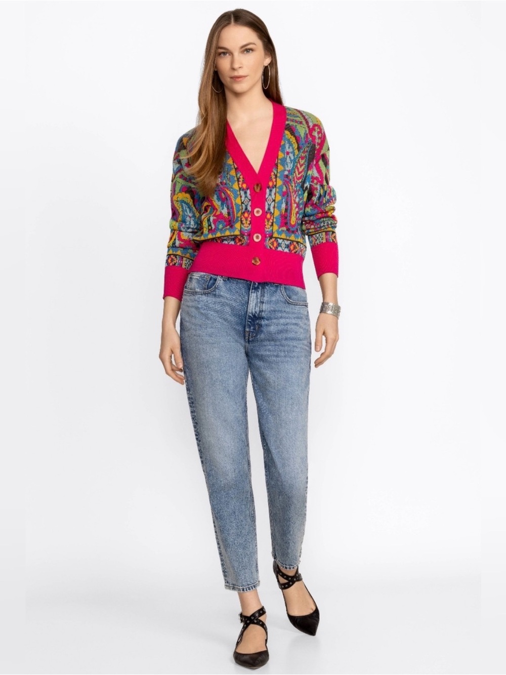 Johnny Was Palermo Slim Boyfriend Jeans